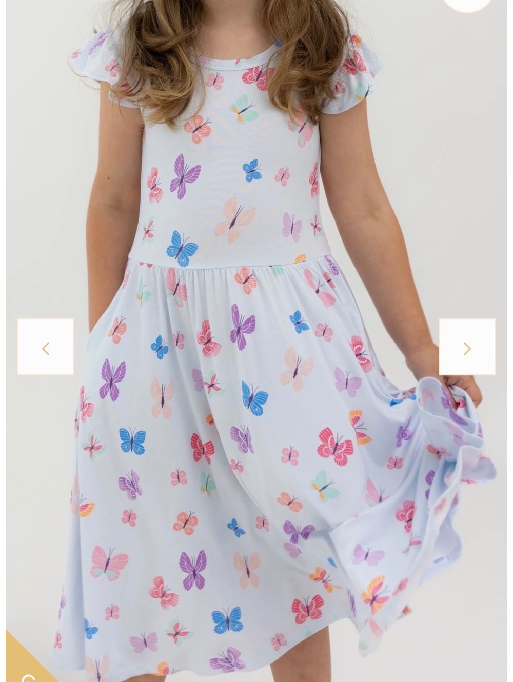 NWT Tiny Jams Butterfly Bamboo Dress